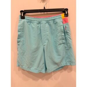 Birddogs Men's Classic Shorts Blue Pink Colorblock Lined Size M